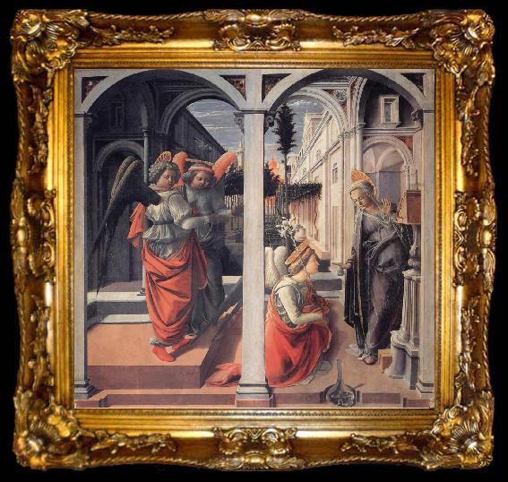 framed  Fra Filippo Lippi The Annunciation, ta009-2